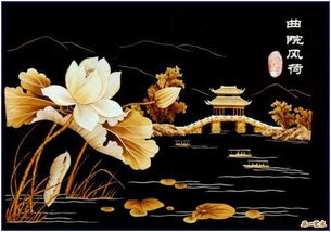 麥秸畫(huà) 曲院風(fēng)荷圖片,麥秸畫(huà) 曲院風(fēng)荷高清圖片 中原禾馨麥秸畫(huà)藝術(shù)廠,