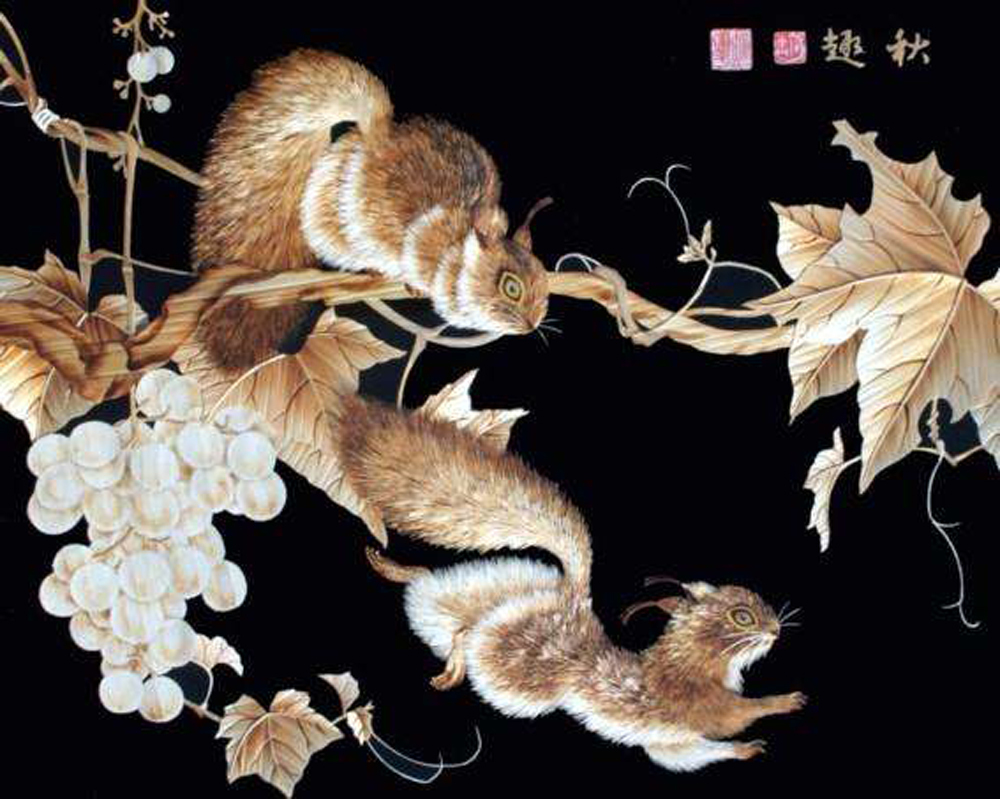 魯山麥秸畫(huà) 傳統(tǒng)工藝引蔡豐名博士專(zhuān)程考察